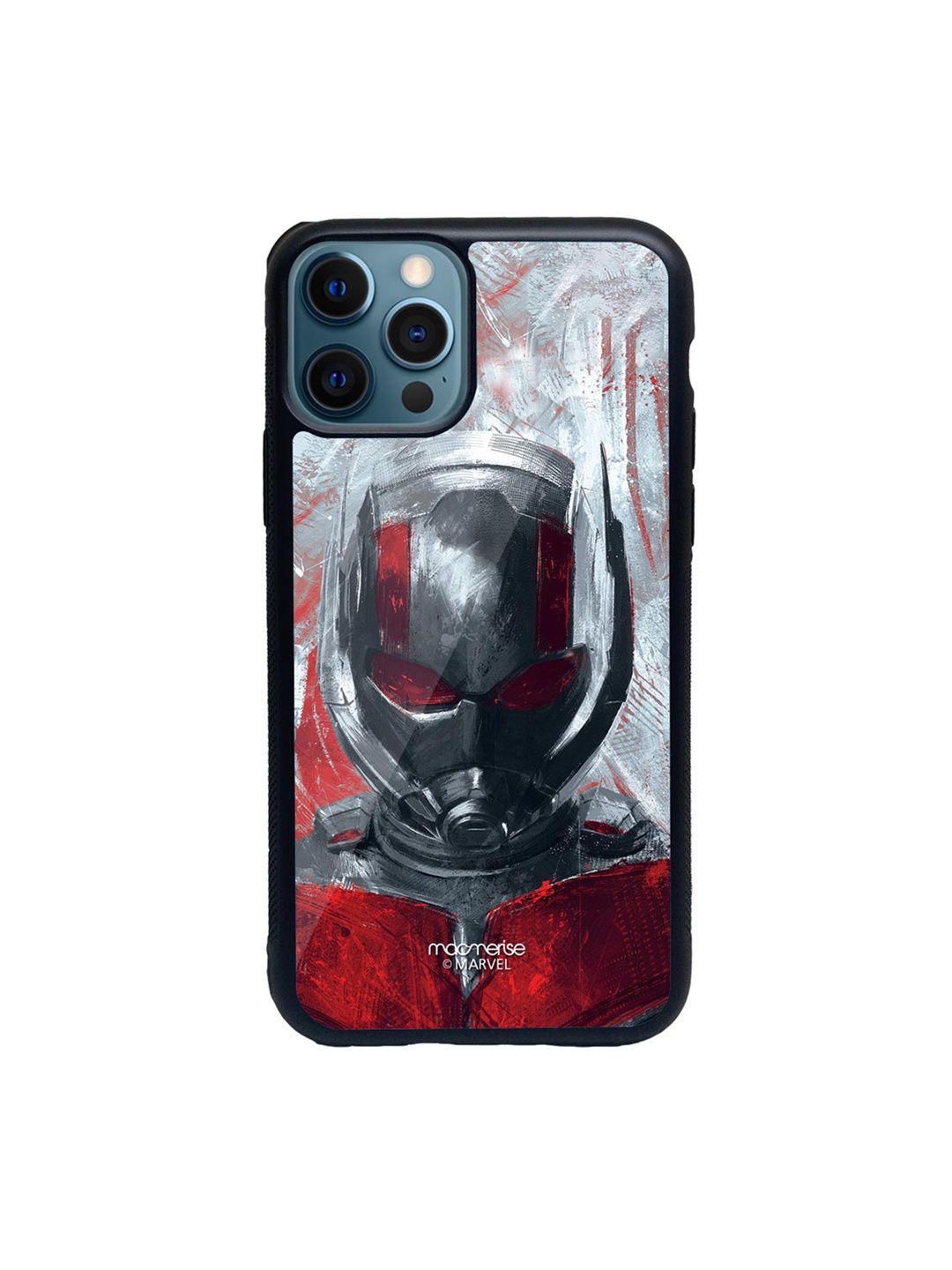 

macmerise Grey & Red Charcoal Art Antman Printed iPhone 12 Pro Max Back Case