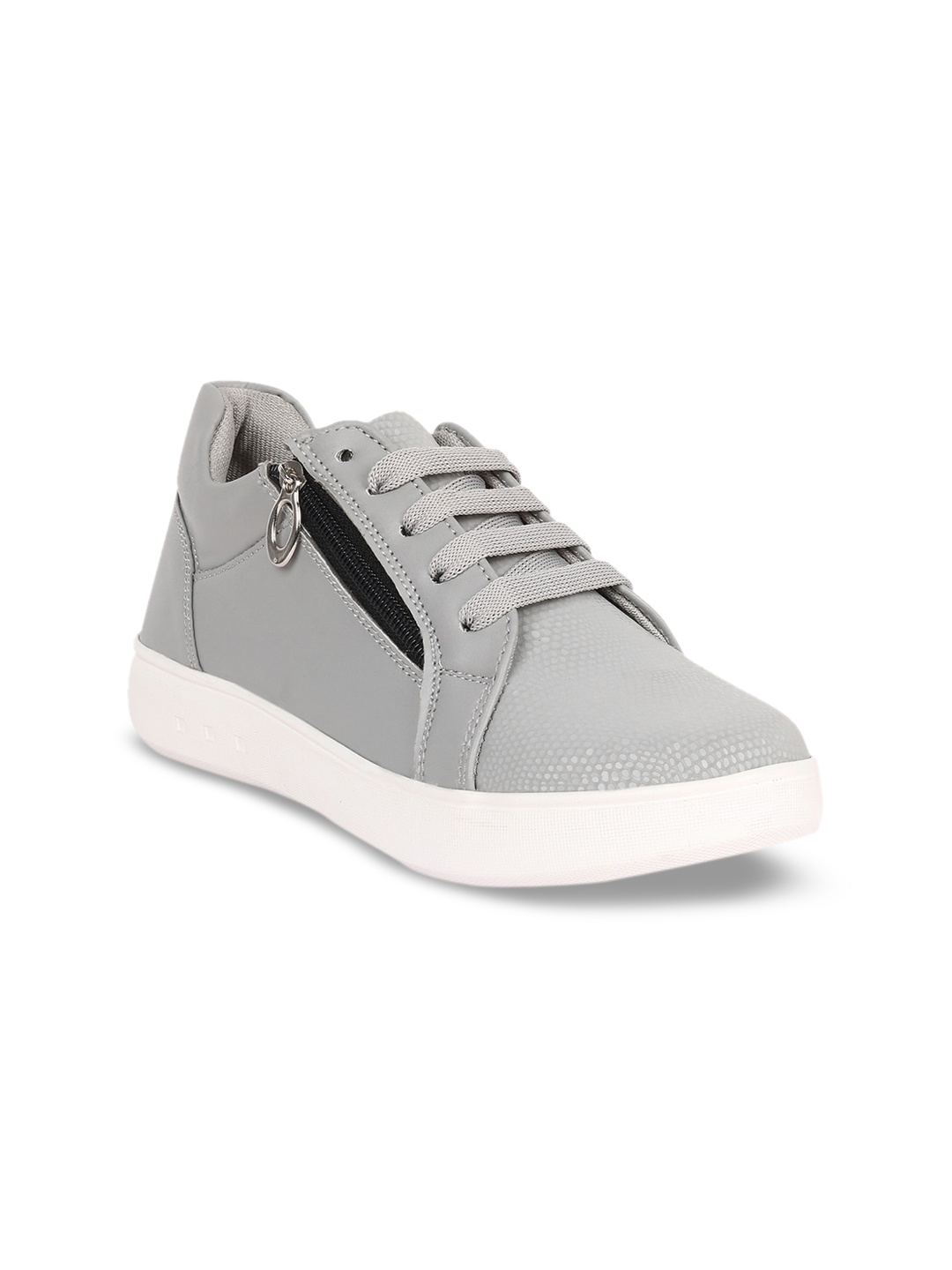 

ZAPATOZ Women Grey Solid Sneakers