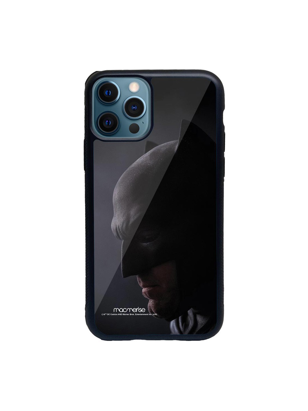

macmerise Black & Grey Brutal Batman Printed iPhone 12 Pro Max Back Case