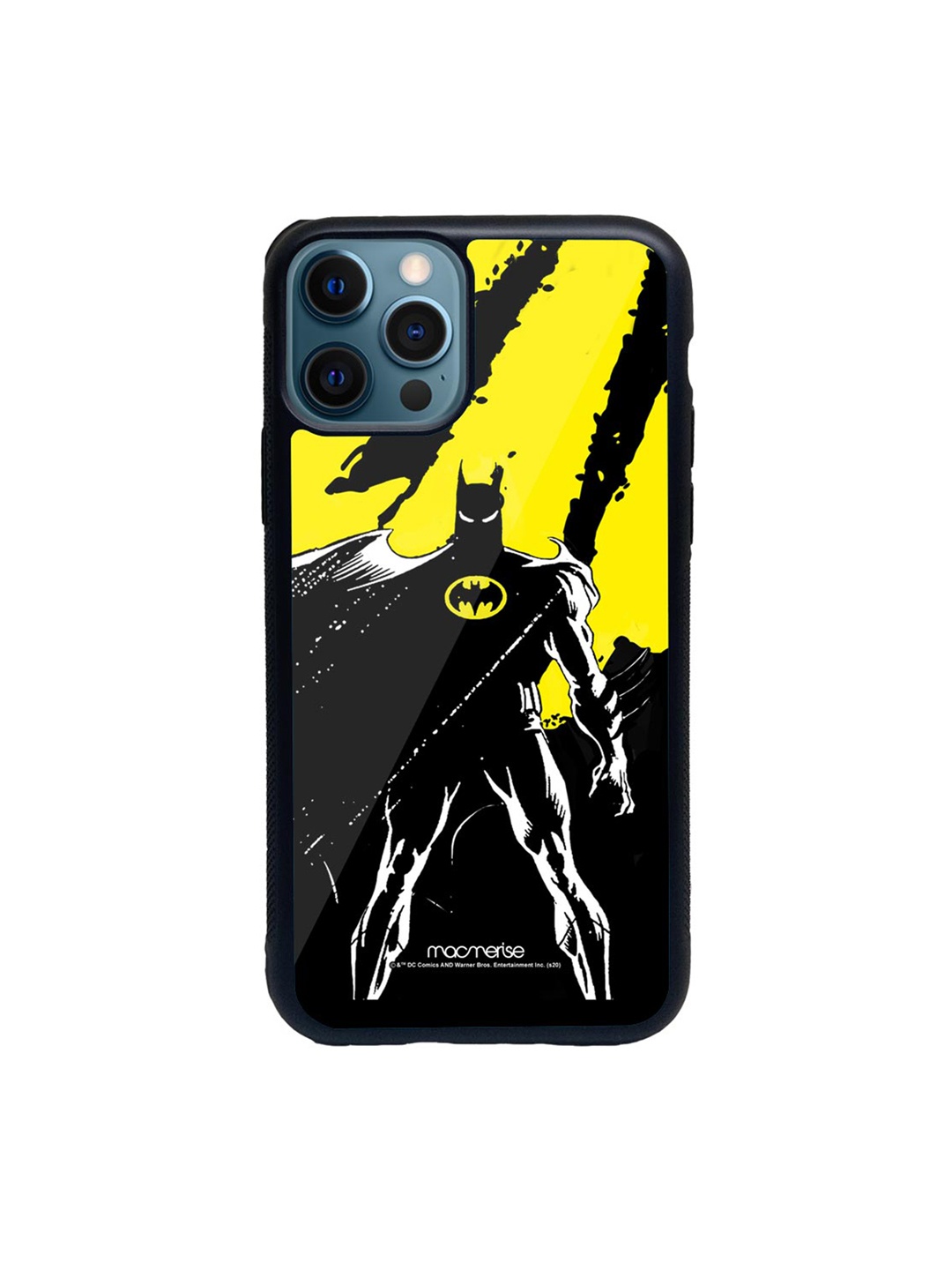 

macmerise Black & Yellow Bat On The Lookout Printed iPhone 12 Pro Max Back Case