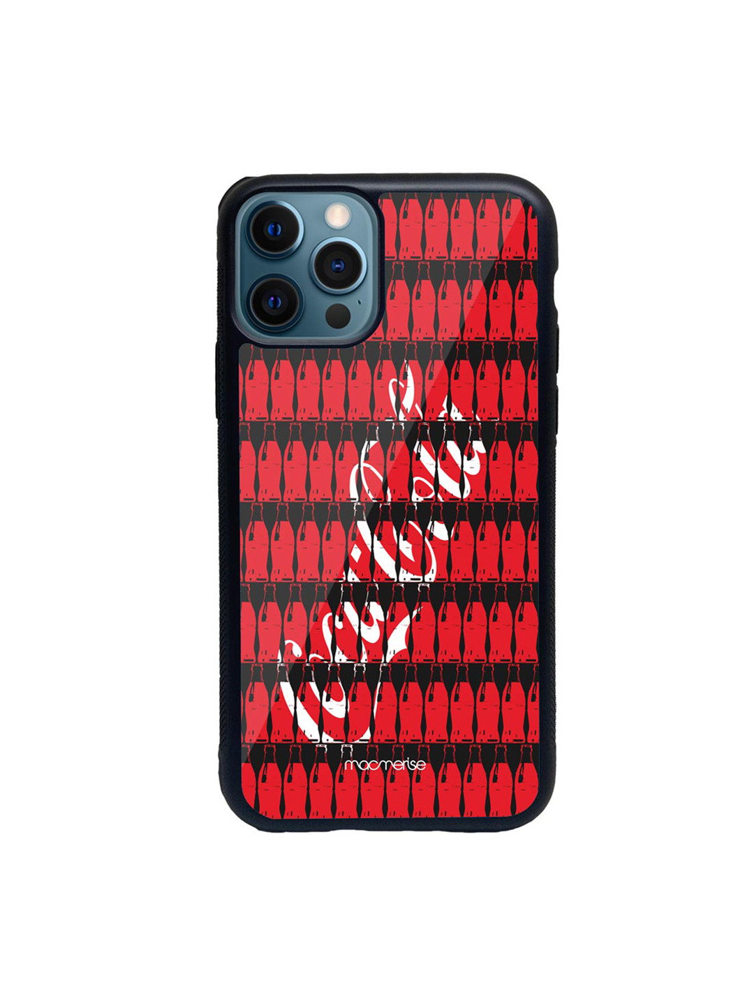 

macmerise Red & Black Coke Bottles Printed iPhone 12 Pro Max Back Case