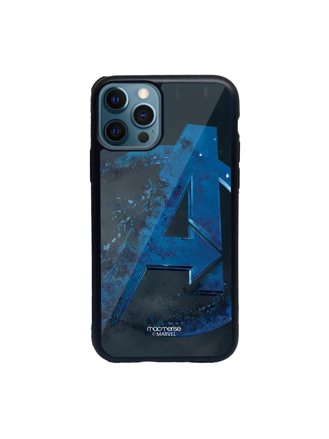 

macmerise Black & Blue Endgame Logo Teal Printed iPhone 12 Pro Back Case