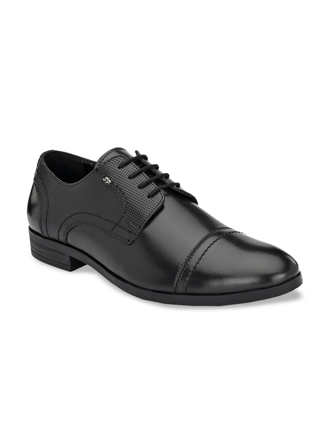 

San Frissco Men Black Solid Formal Derbys
