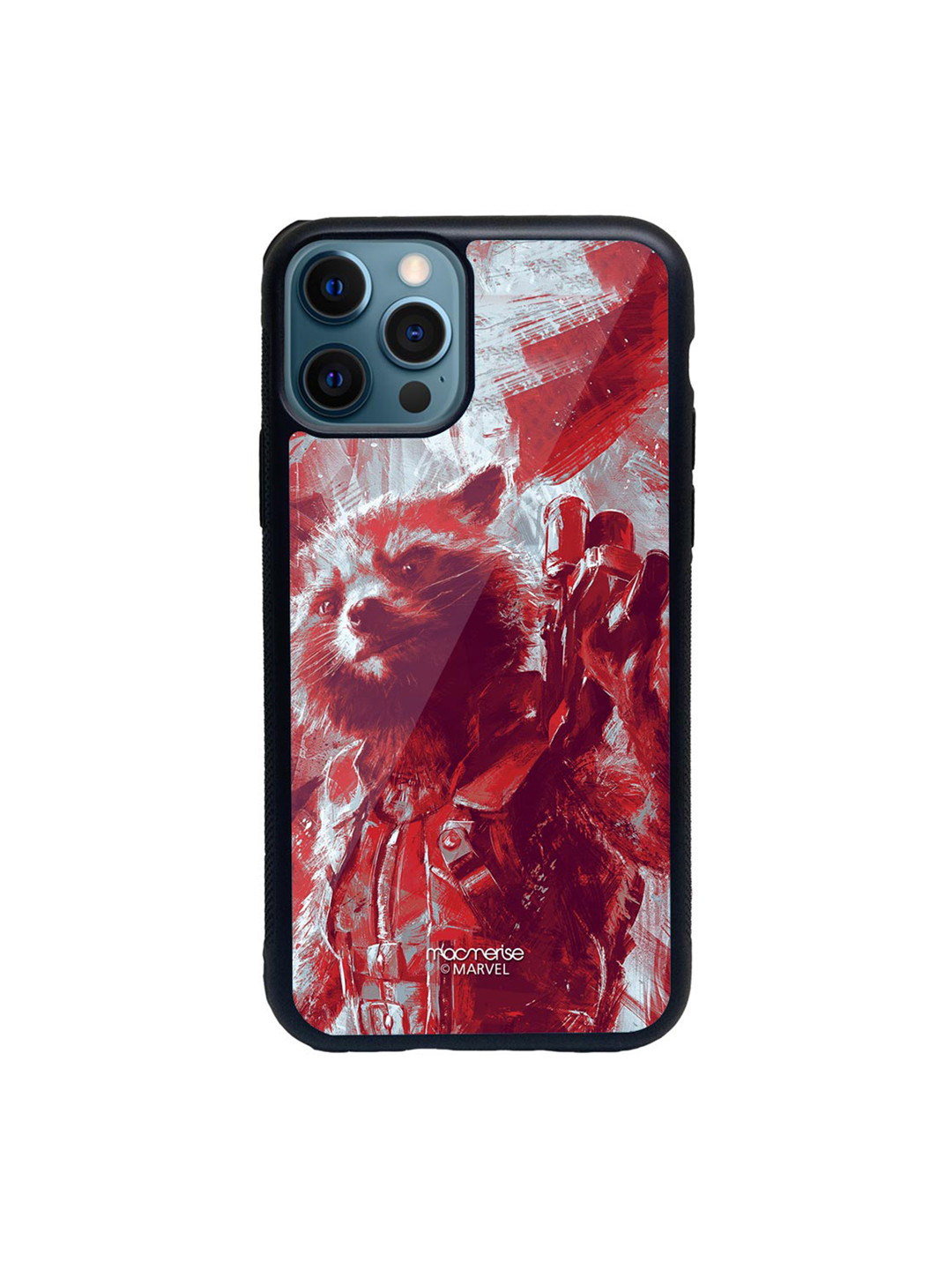

macmerise Red & White Charcoal Art Rocket Printed iPhone 12 Pro Max Back Case