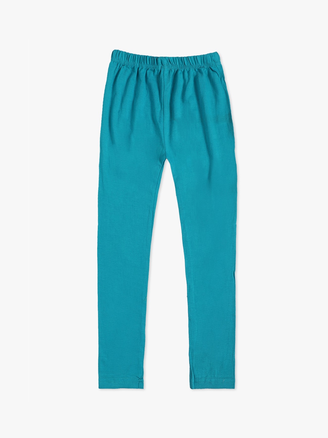 

DIAZ Girls Blue Solid Ankle-Length Leggings