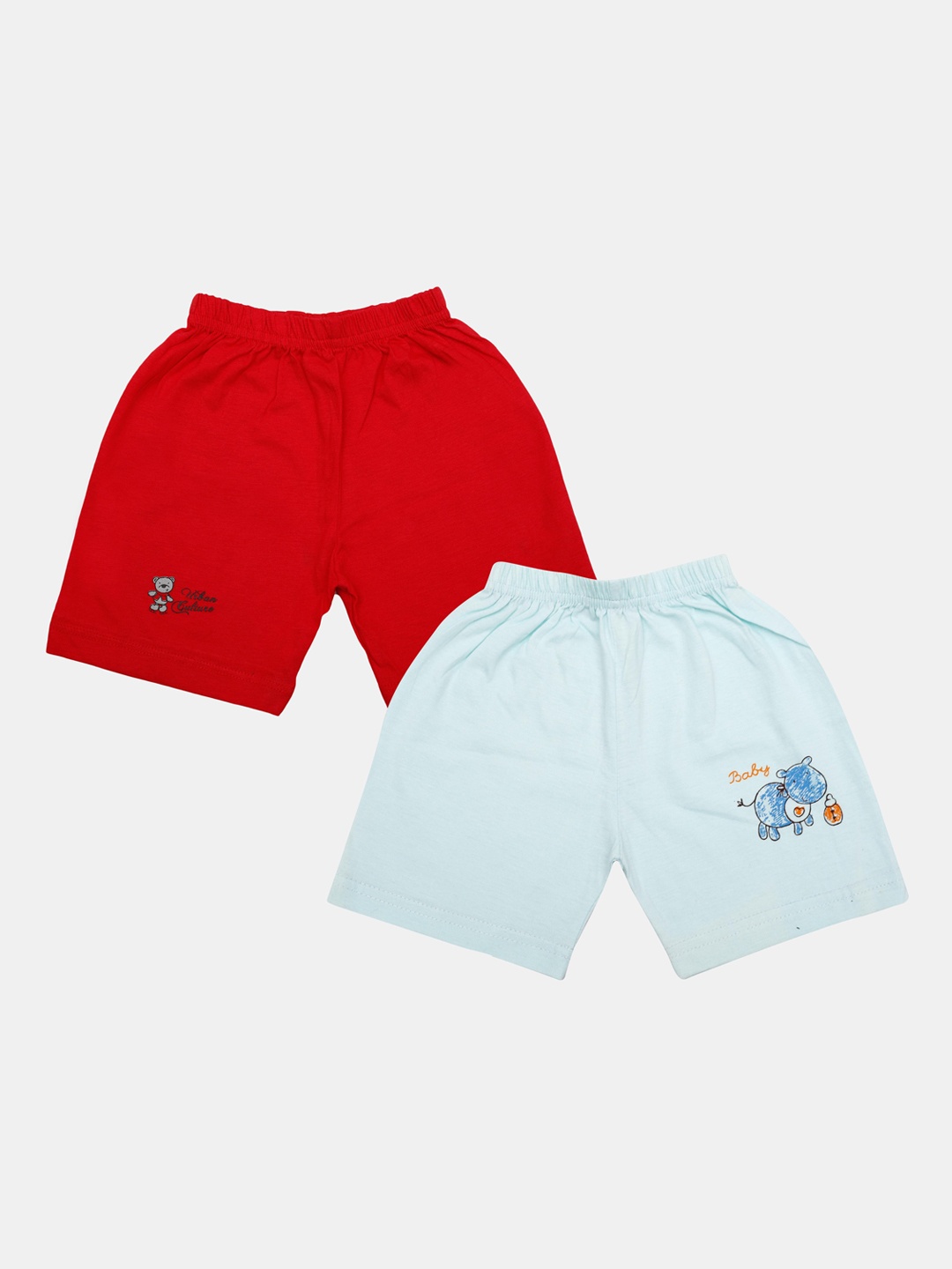 

Bumchums Boys Assorted Pack Of 2 Solid Regular Shorts
