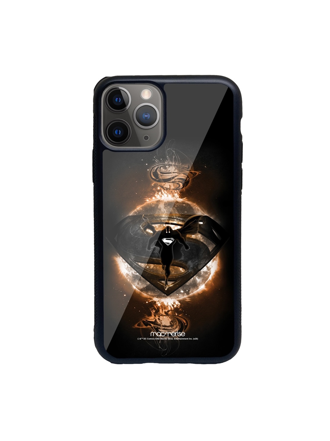 

macmerise Black & Orange Superman Rage iPhone 11 Pro Max Back Case