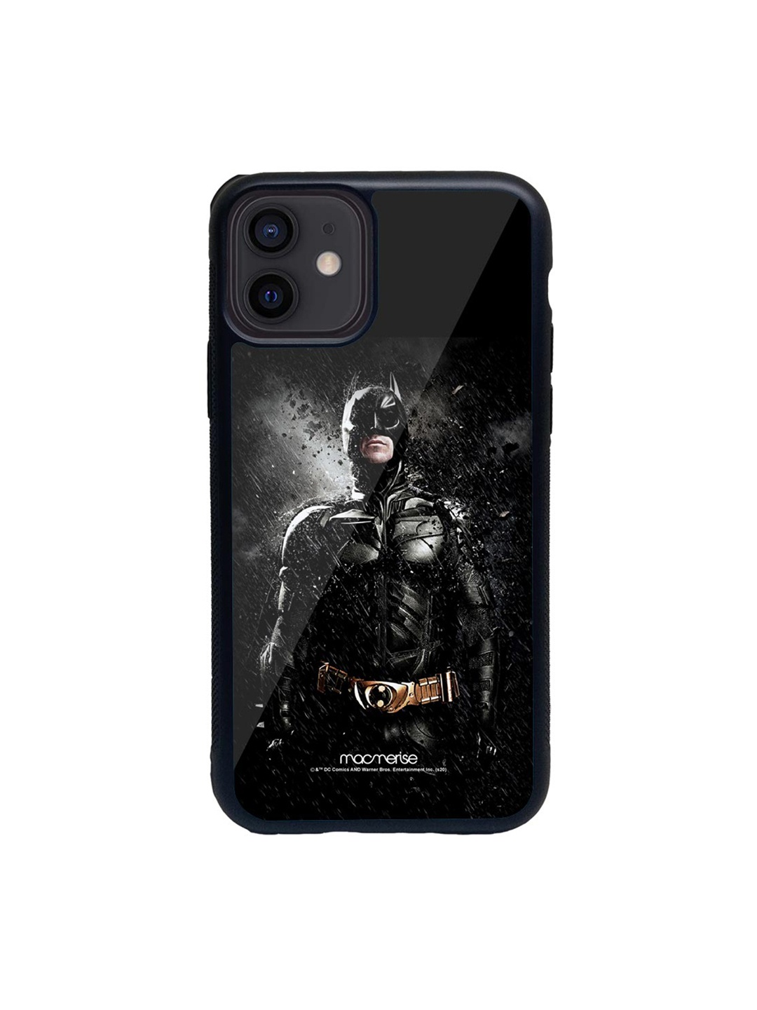 

macmerise Black & Grey Rise of Batman iPhone 12 Back Case