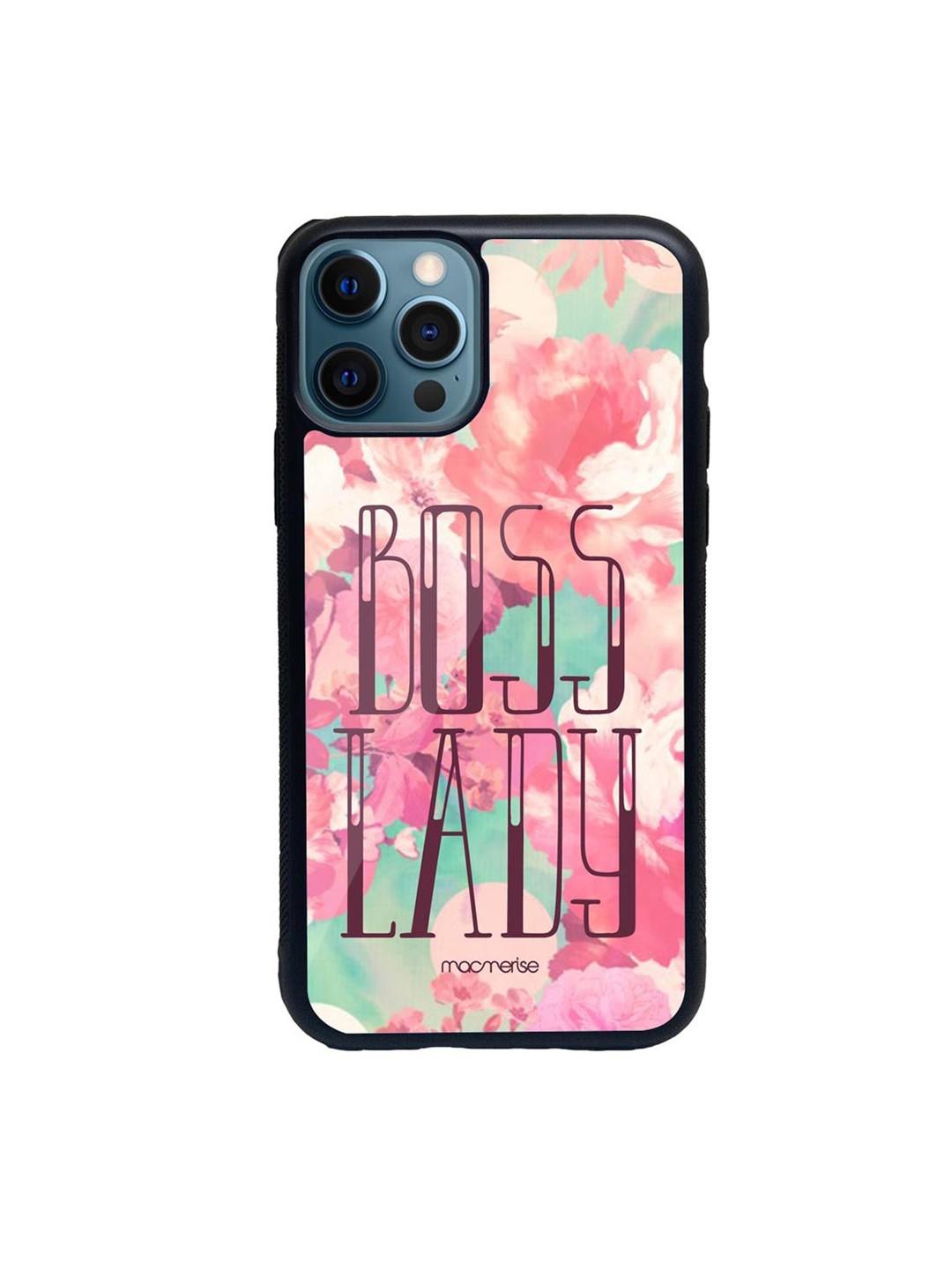 

macmerise Black & Pink Boss Lady iPhone 12 Pro Back Case