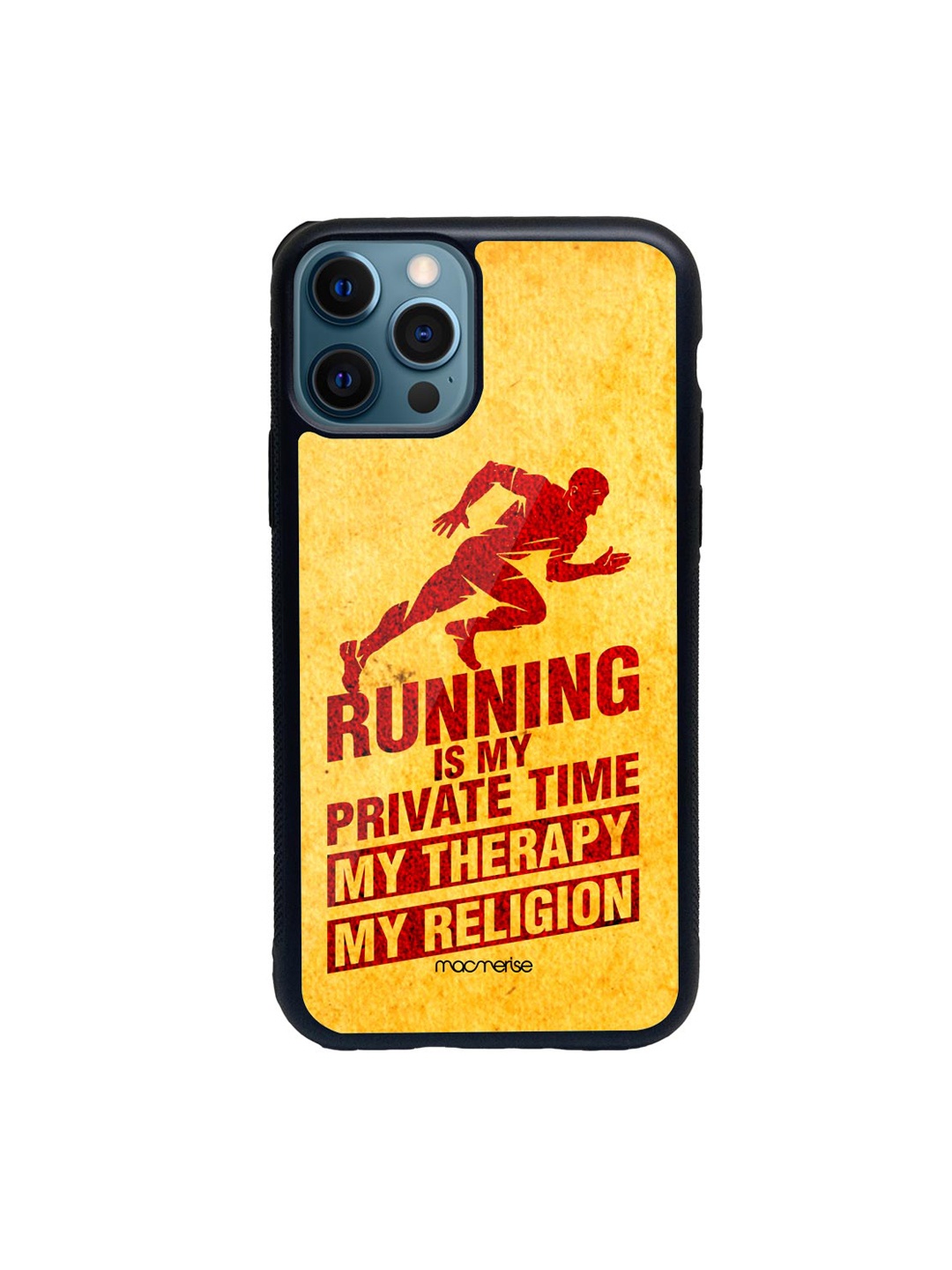 

macmerise Red & Yellow Religion Of Running Printed iPhone 12 Pro Back Case