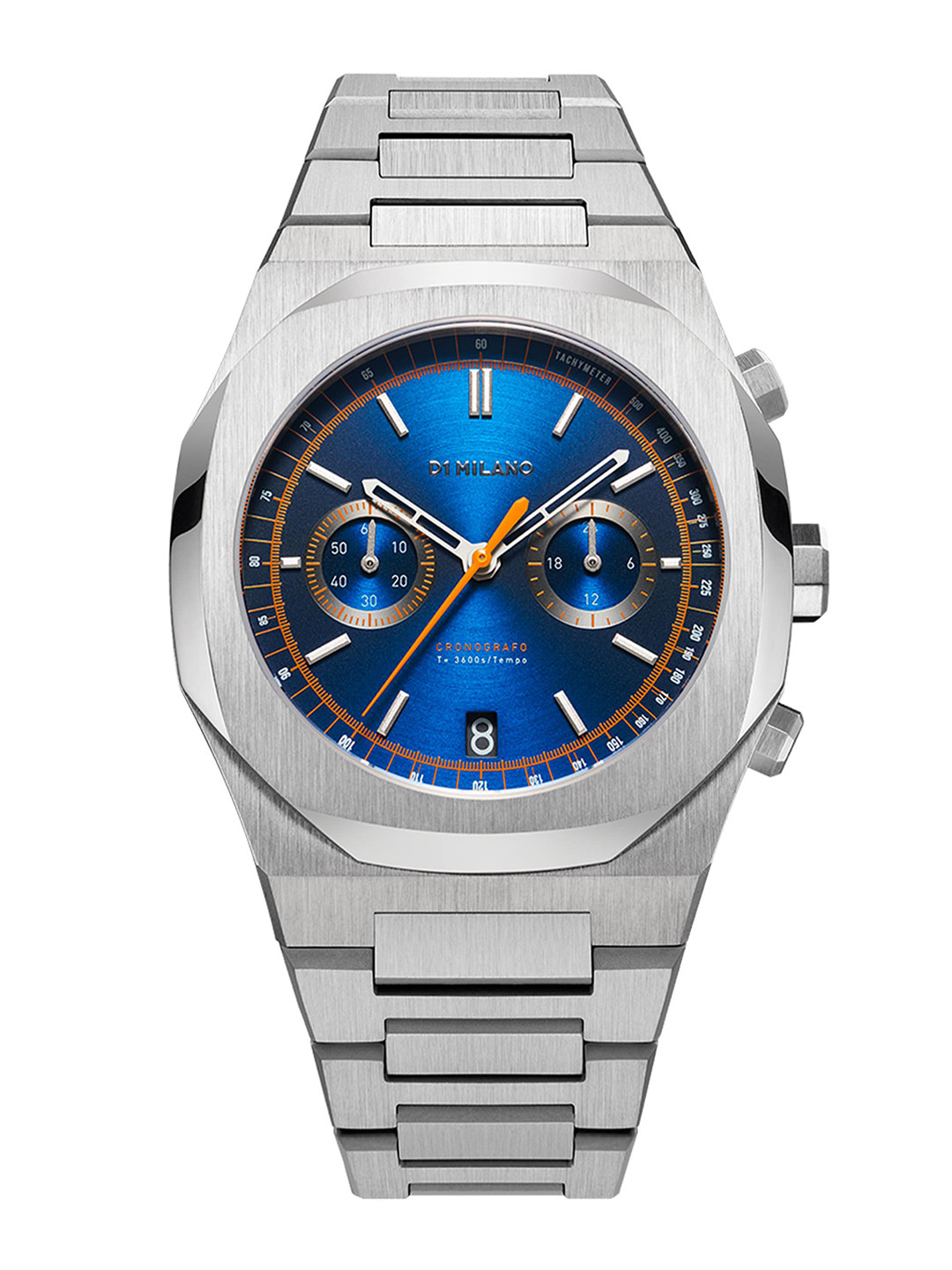 

D1 Milano Men Blue Dial & Silver-Toned Straps Chronograph Analogue Watch 1911344