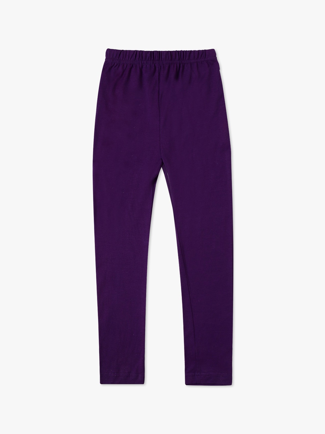 

DIAZ Girls Violet Solid Ankle-Length Leggings