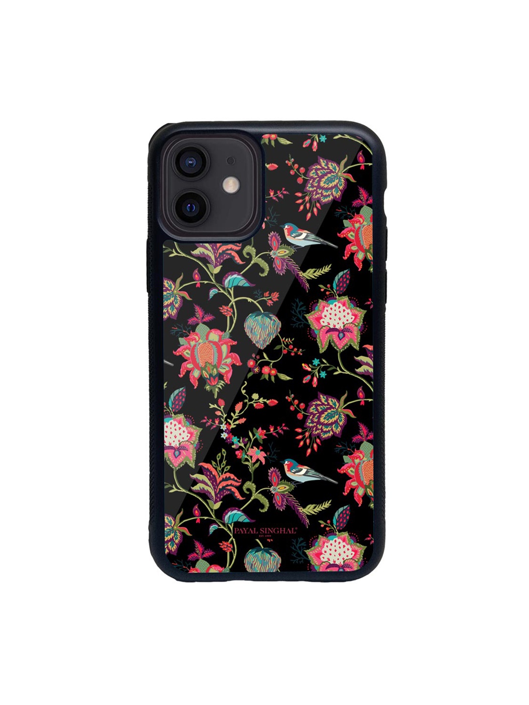

macmerise Multicoloured Payal Singhal Chidiya Glass iPhone 12 Phone Case, Multi