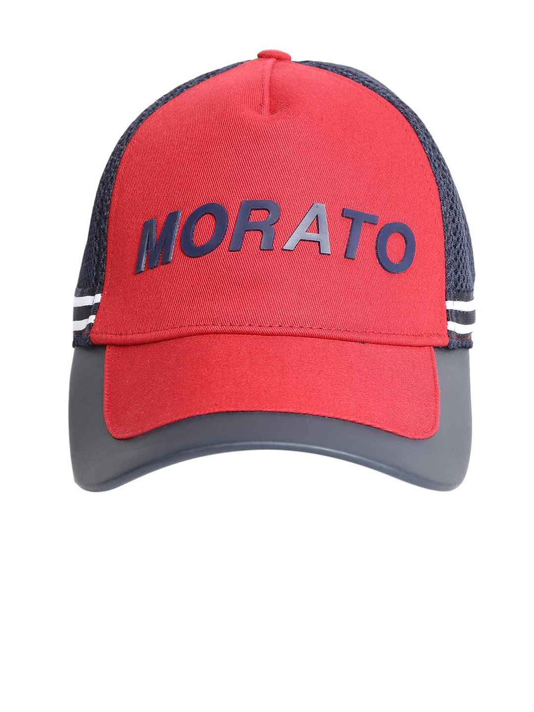 

Antony Morato Men Red & Navy Blue Colourblocked Snapback Cap