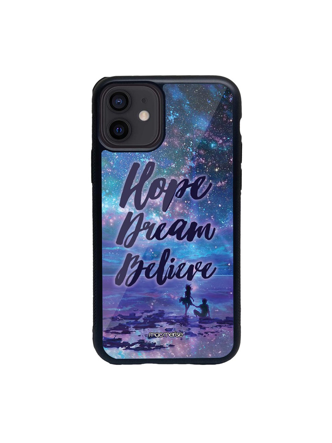 

macmerise Blue & Purple Hope Dream Believe Glass iPhone 12 Mini Case