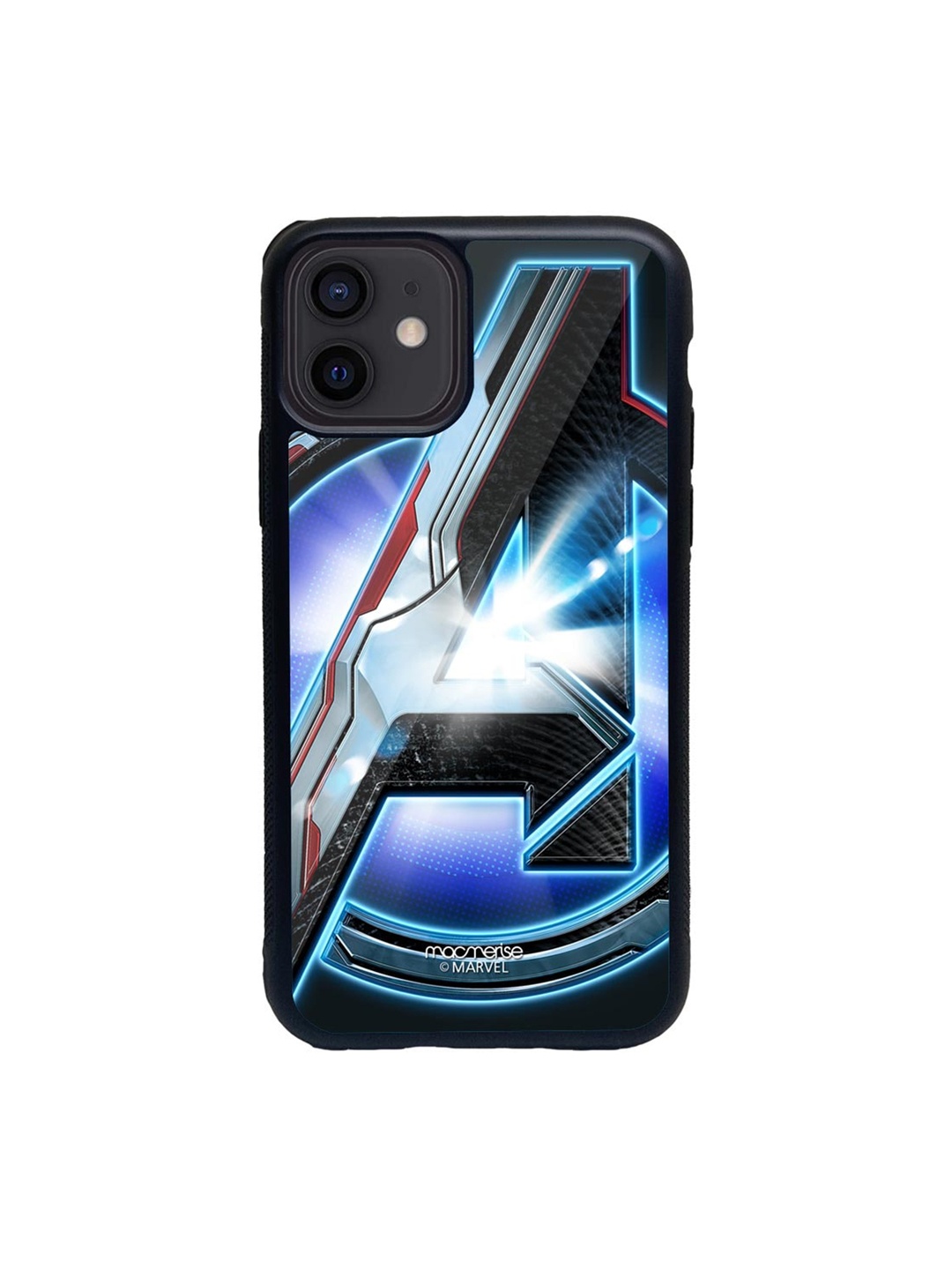 

macmerise Black & Blue Endgame Glass iPhone 12 Phone Case