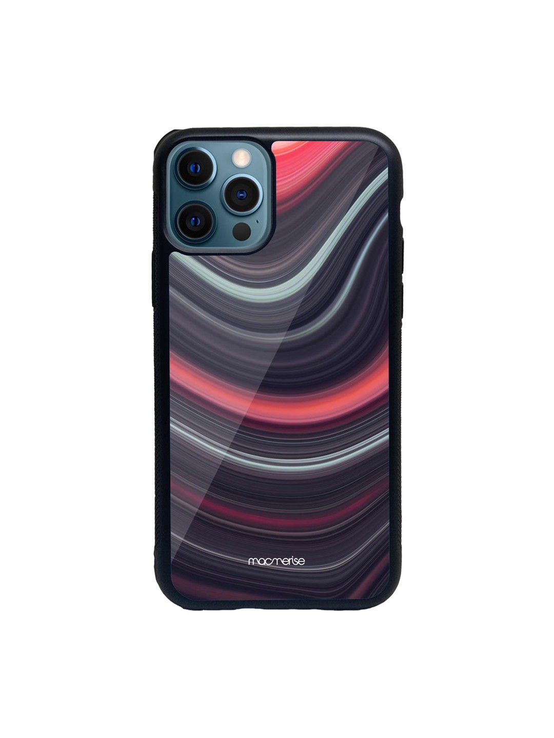 

macmerise Black & Pink Liquid Funk iPhone 12 Pro Back Case