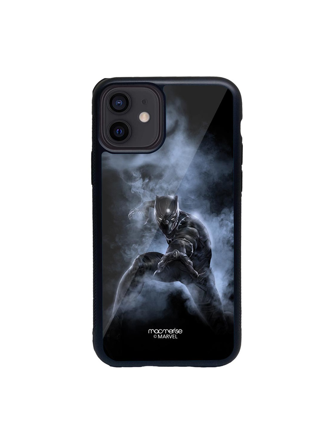 

macmerise Black & Grey Black Panther Attack Printed iPhone 12 Back Case