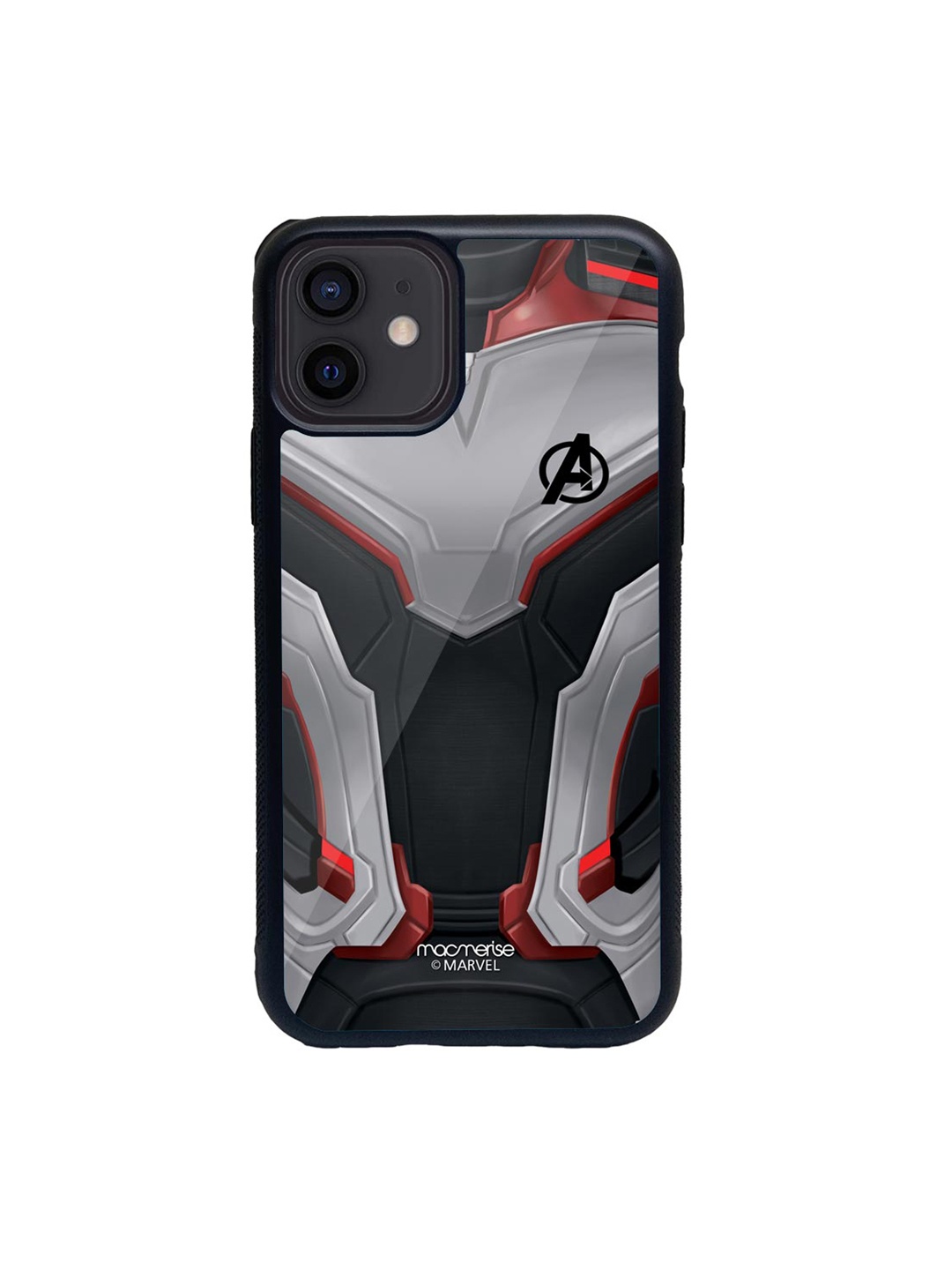 

macmerise Black & Grey Avengers Endgame Suit Printed iPhone 12 Back Case