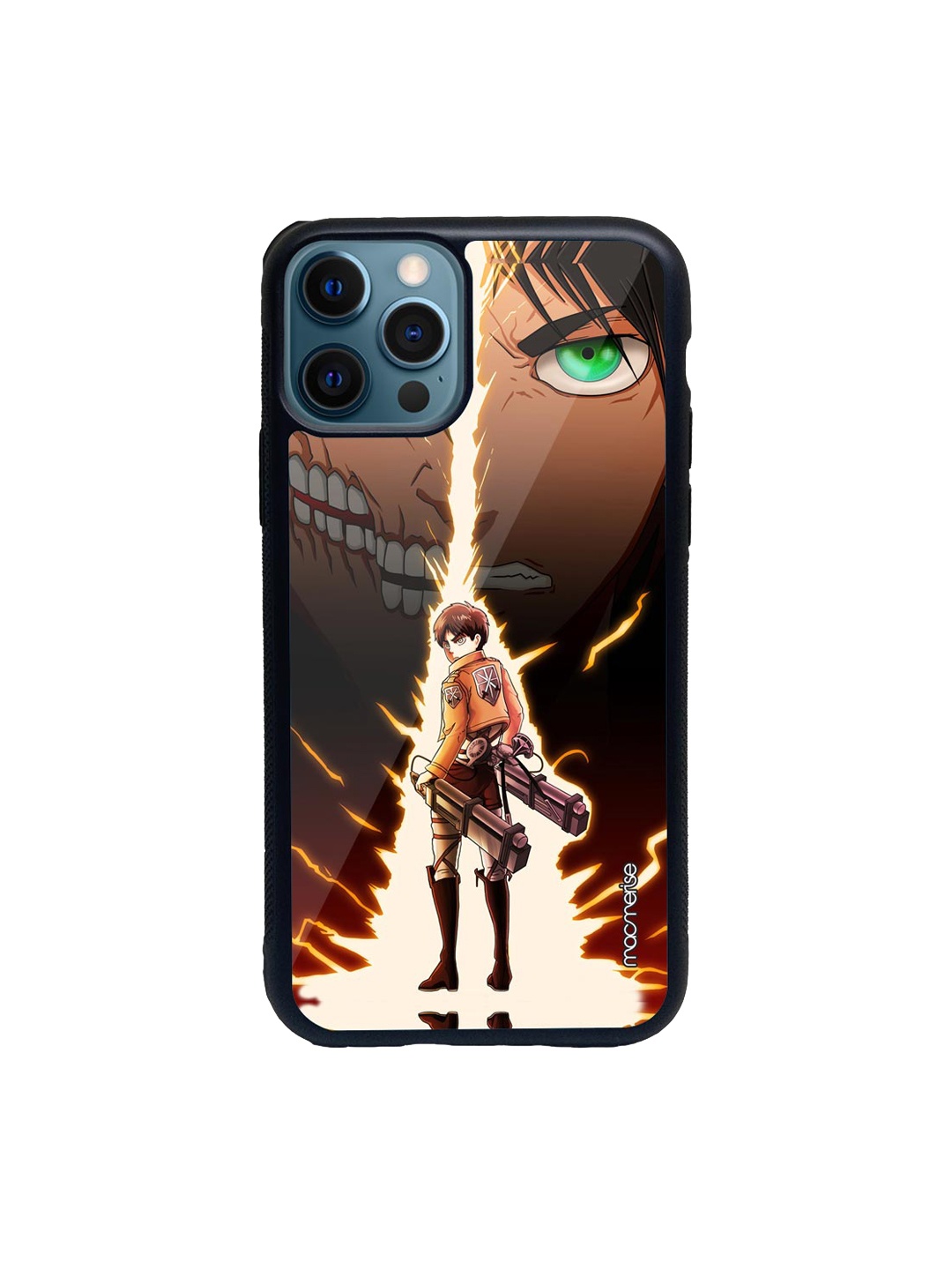 

macmerise Black & Brown Titan JaegerPrinted iPhone 12 Pro Back Case