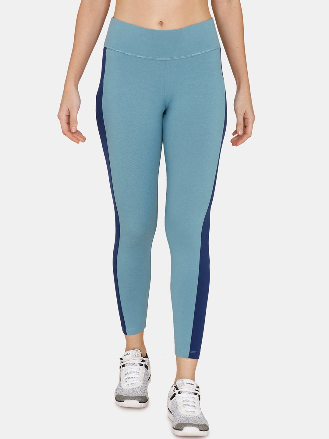 

Zelocity by Zivame Women Blue Solid Tights