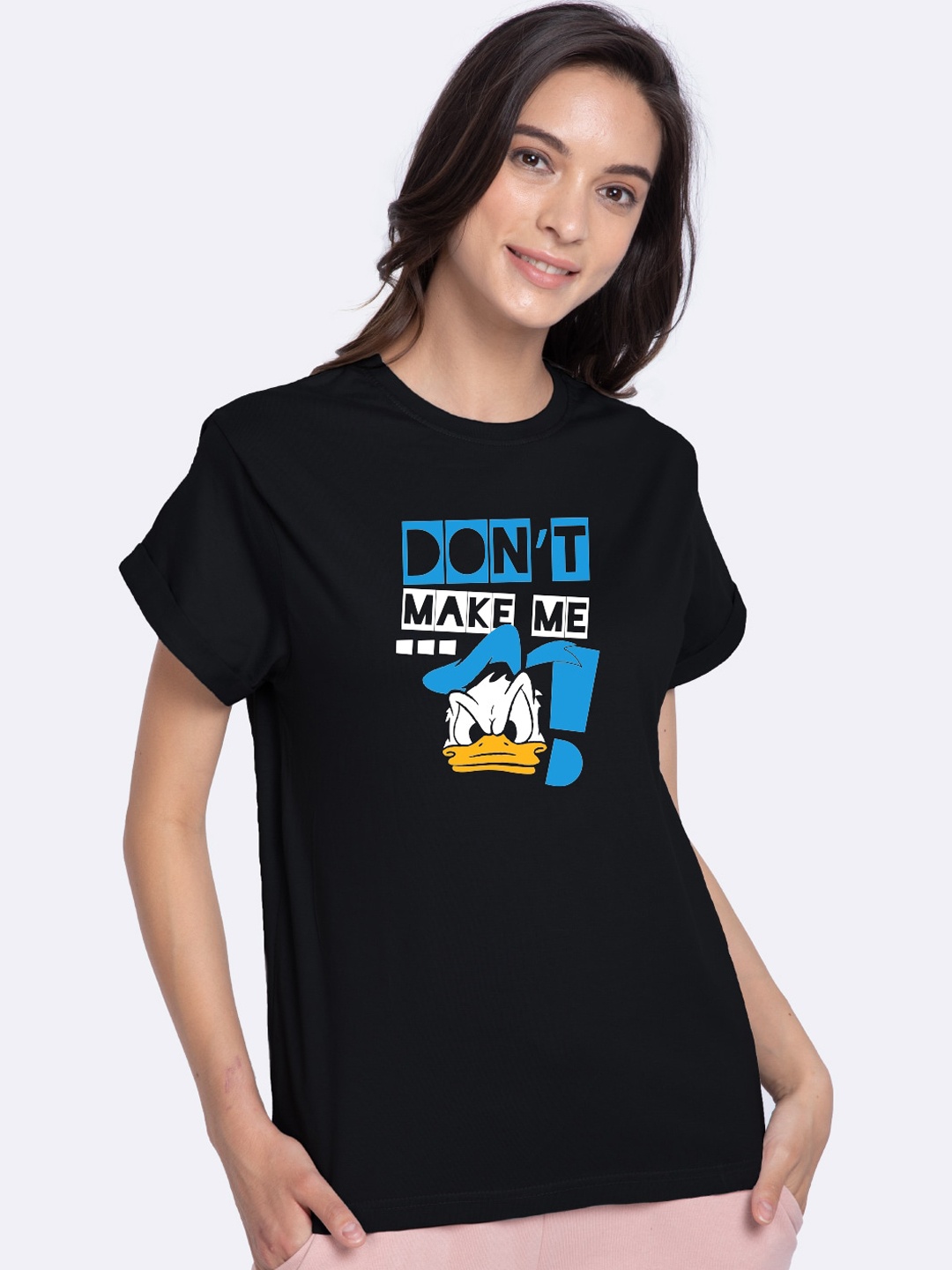 

Bewakoof Disney Merchandise Furious Donald (DL) Graphic Printed T-shirt, Black