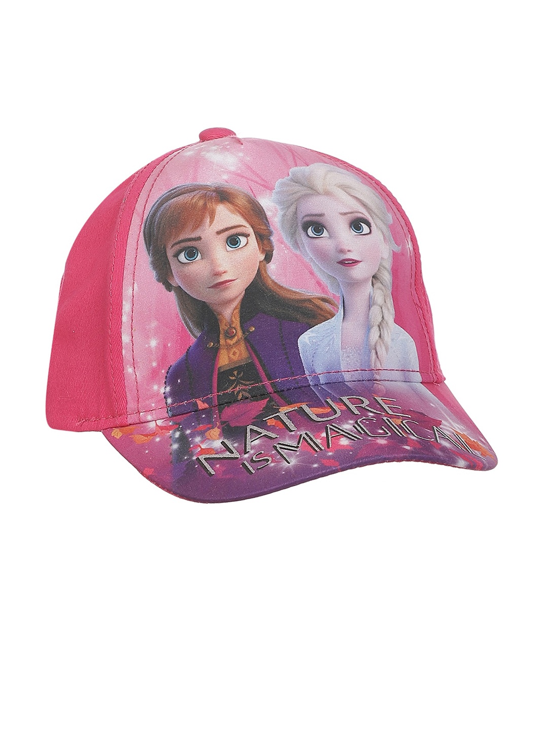 

Frozen By Ville Girls Pink Printed Baseball Cap