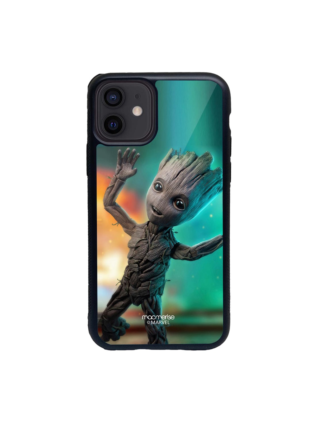 

macmerise Brown & Green Printed iPhone 12 Back Case
