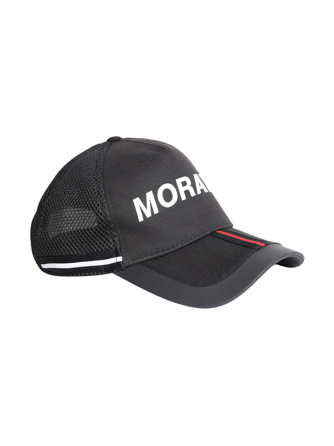 

Antony Morato Men Black & White Printed Snapback Cap
