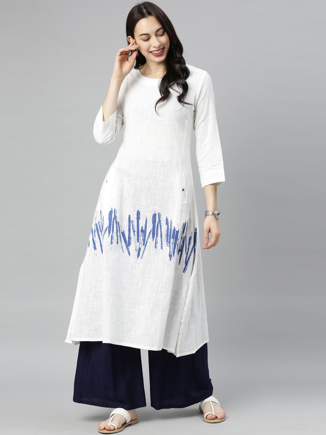 

Neerus Women White Kurta