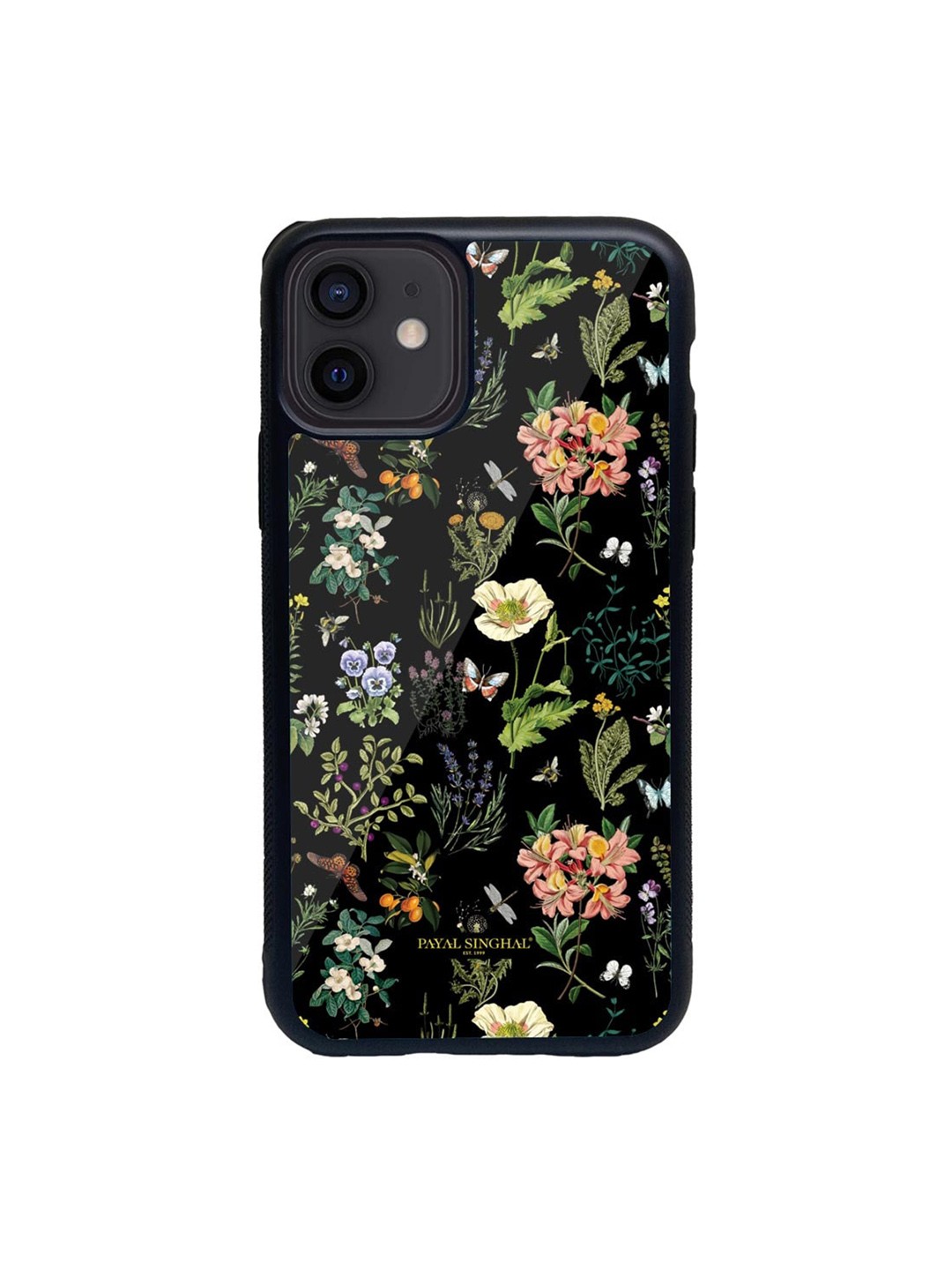 

macmerise Black & Green Payal Singhal Titli Glass iPhone 12 Mini Phone Case