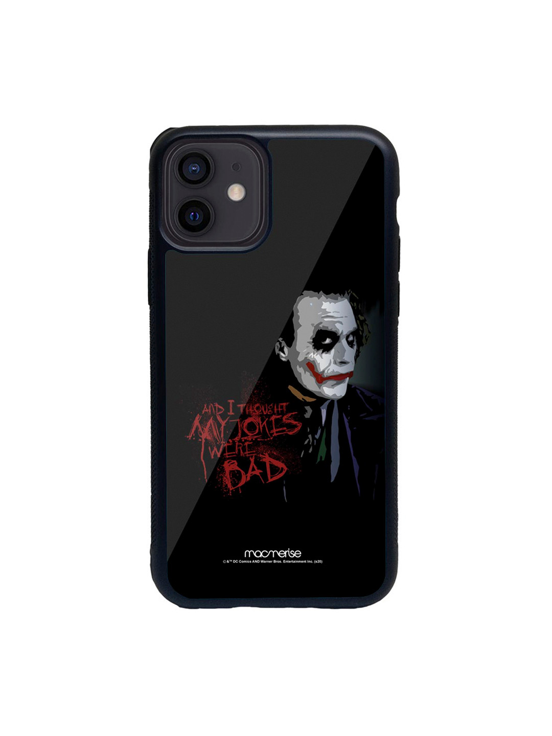 

macmerise Black & White Jokers Sarcasm Printed iPhone 12 Back Case