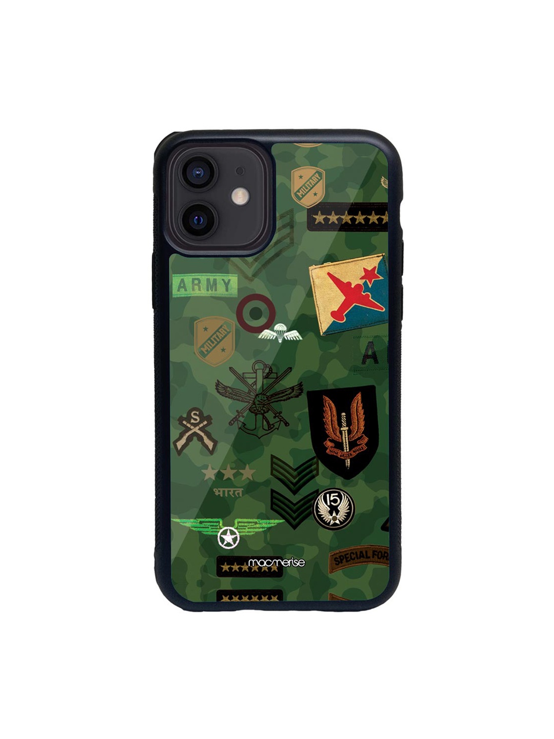 

macmerise Green & Black Roger That Glass iPhone 12 Mini Phone Case