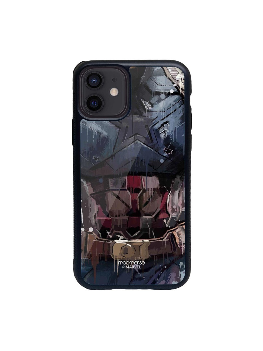 

macmerise Blue & Red Grunge Suit Steve iPhone 12 Mini Back Case