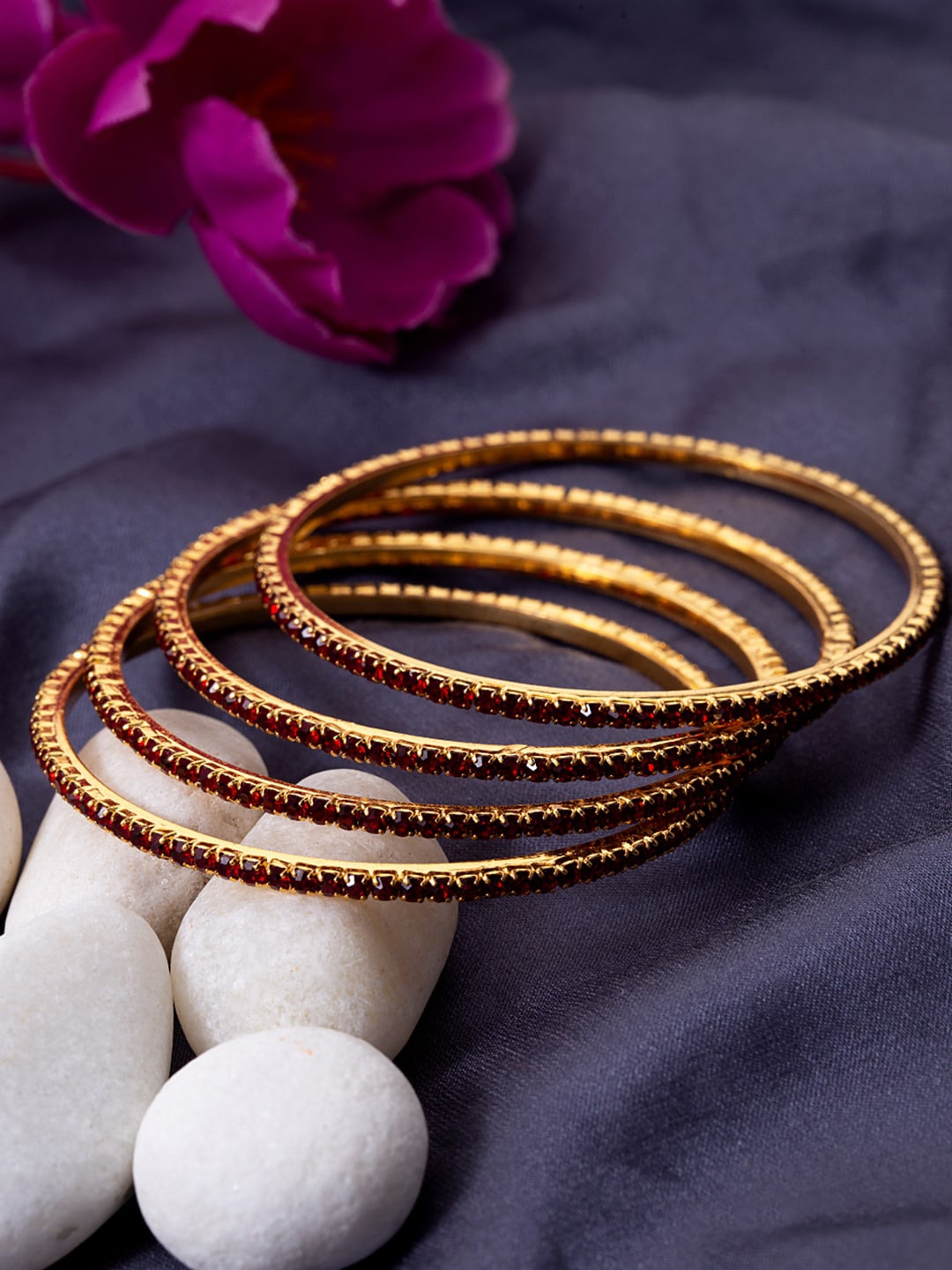 

Studio Voylla Gold-Plated Bangle-Style Bracelet