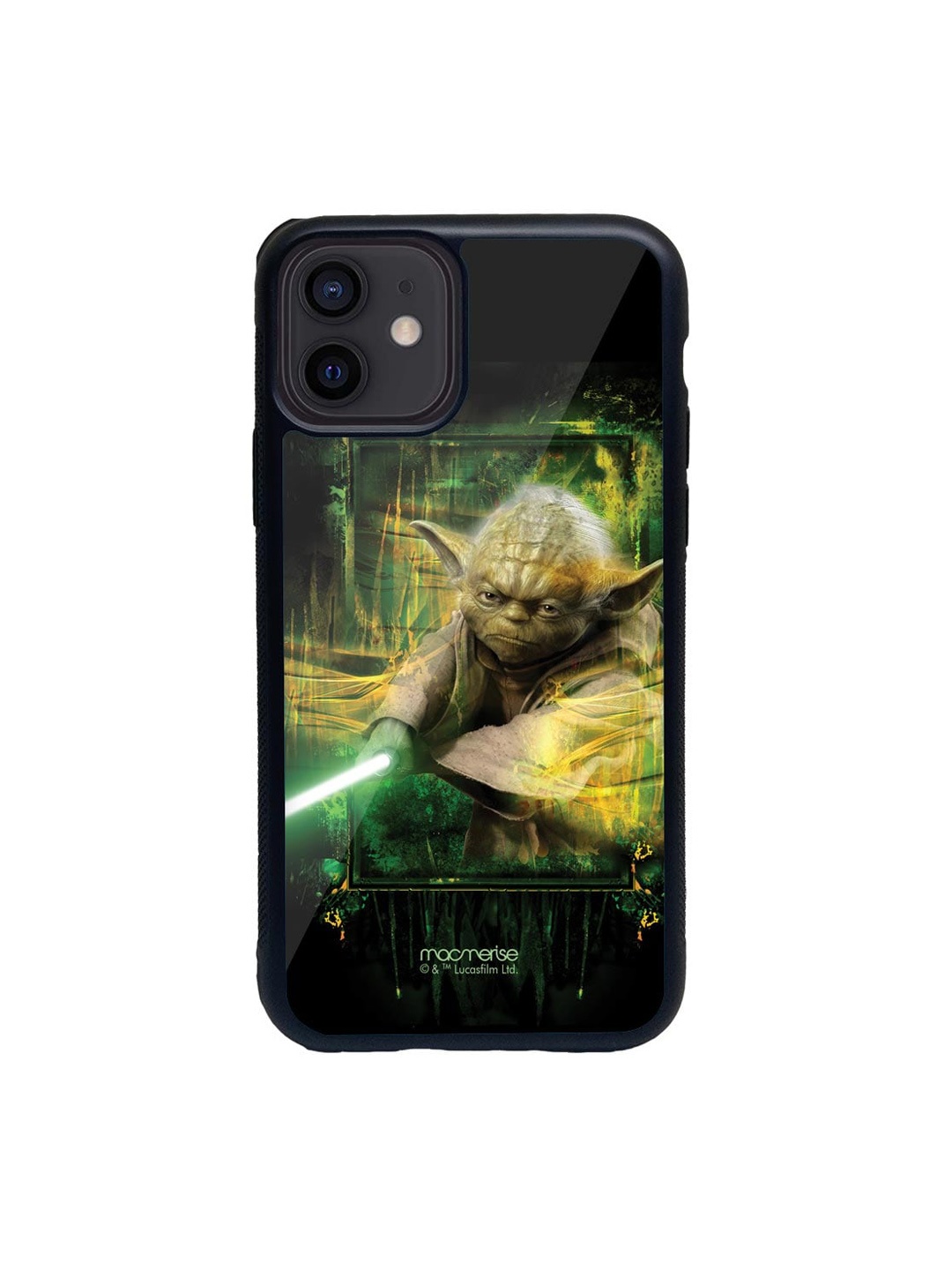 

macmerise Black & Yellow Furious Yoda iPhone 12 Mini Back Case