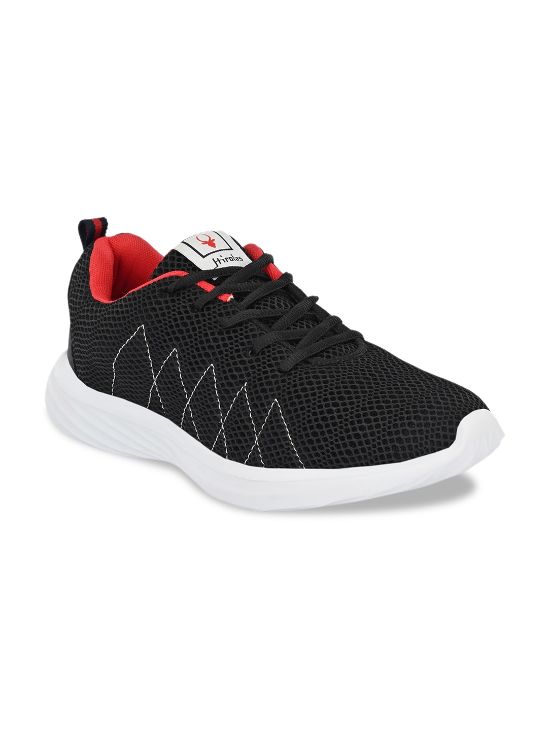 

HIROLAS Men Black Running Shoes