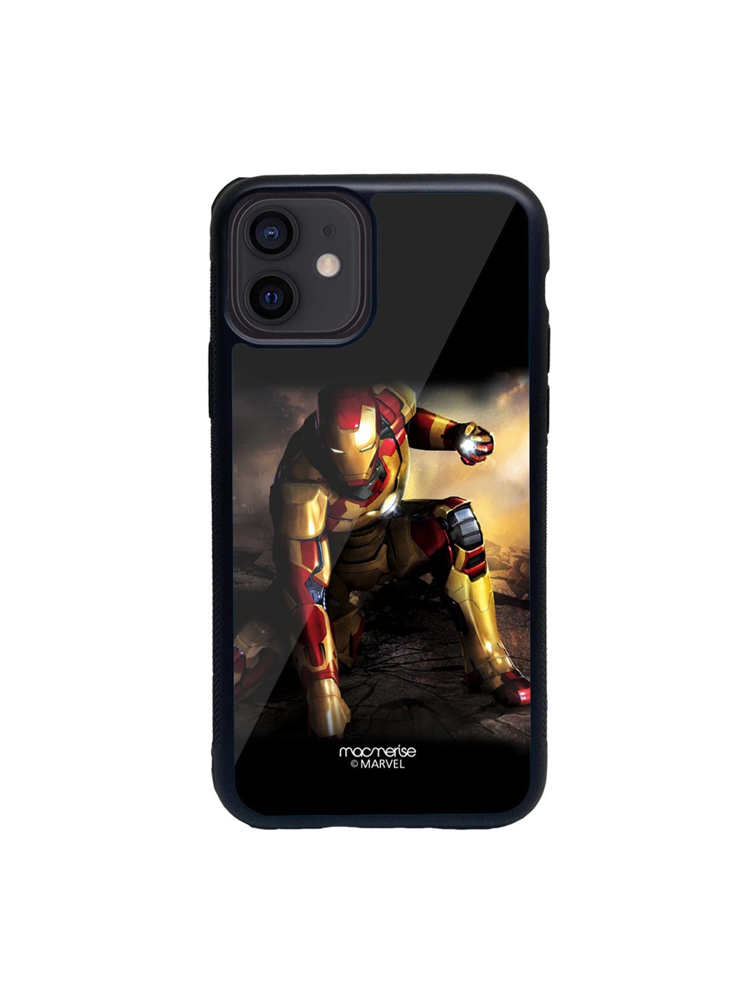 

macmerise Black & Gold-Toned Mark 42 Print iPhone 12 Mini Back Case