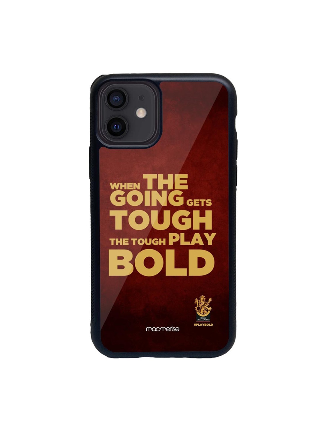 

macmerise Red & Gold-Toned Tough Play Bold iPhone 12 Mini Back Case