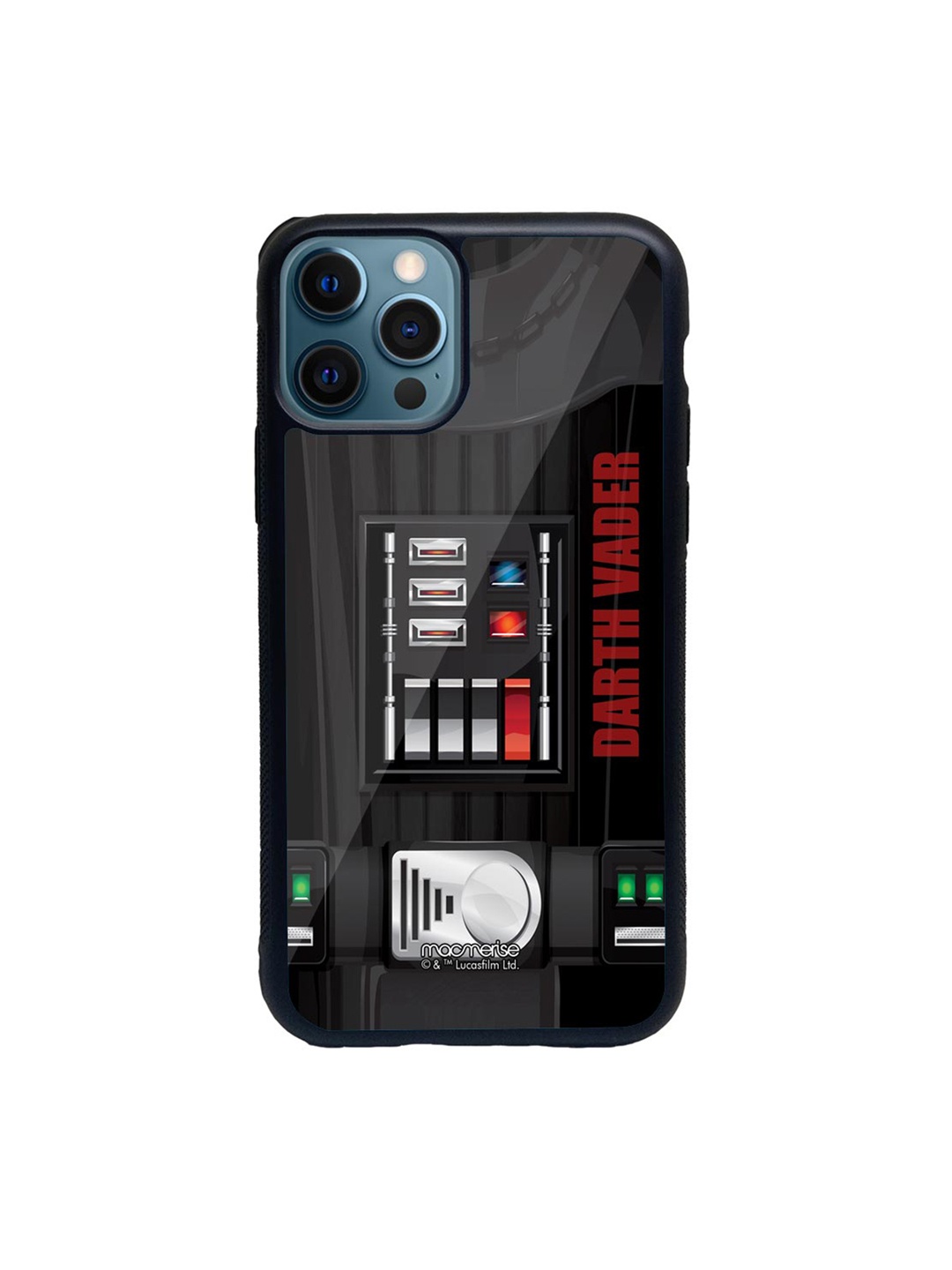 

macmerise Black & Red Attire Vader Printed iPhone 12 Pro Back Case