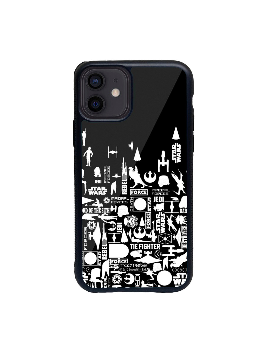 

macmerise Black & White Star Wars Era Glass iPhone 12 Mini Phone Case