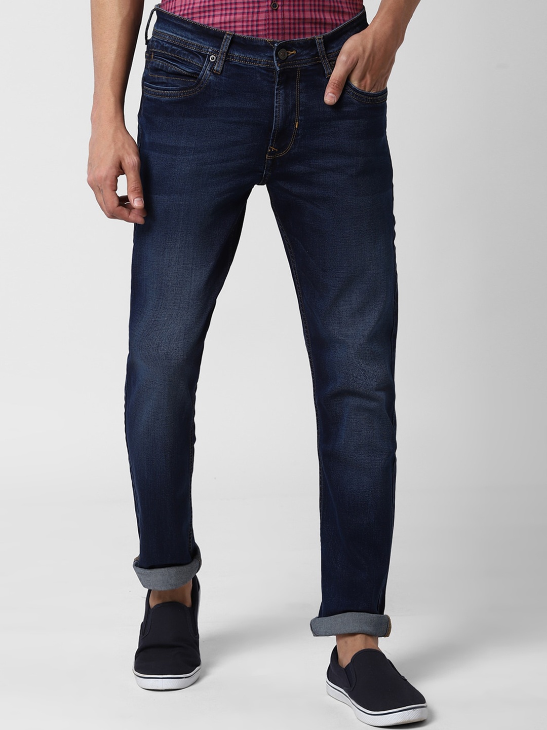 

Peter England Casuals Men Navy Blue Slim Fit Jeans
