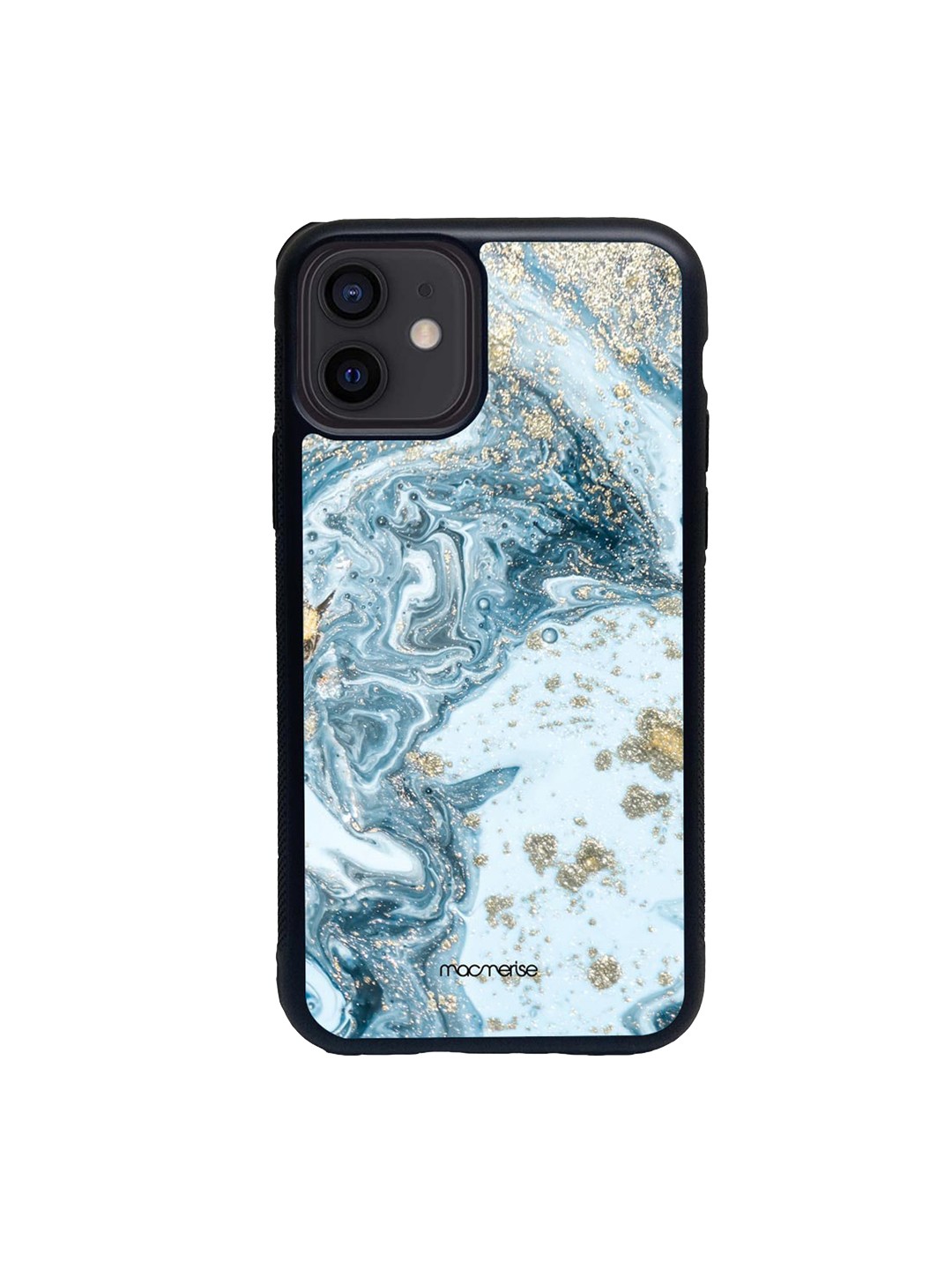 

macmerise Blue & White Marble Blue Macubus Glass iPhone 12 Mini Phone Case