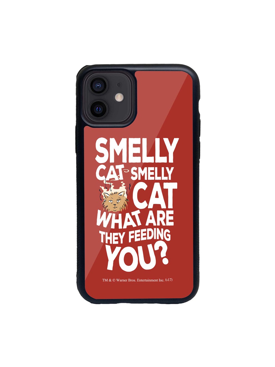 

macmerise Black & Red Friends Smelly Cat Printed iPhone 12 Mini Back Case