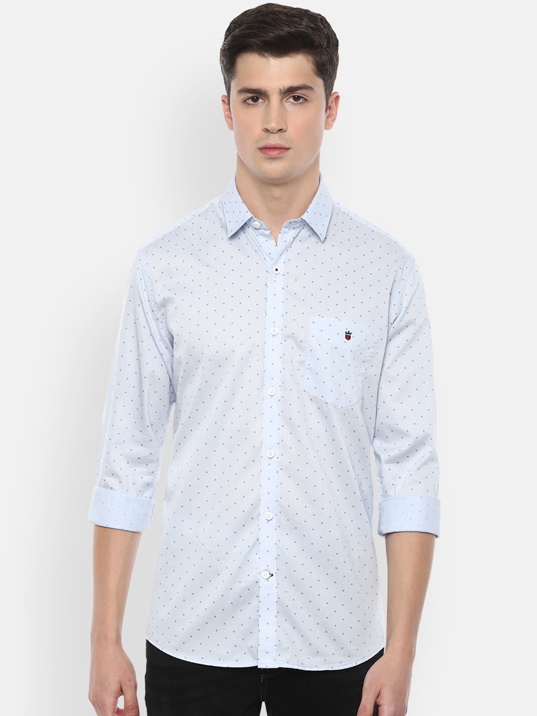 

Louis Philippe Sport Men Blue Printed Casual Shirt