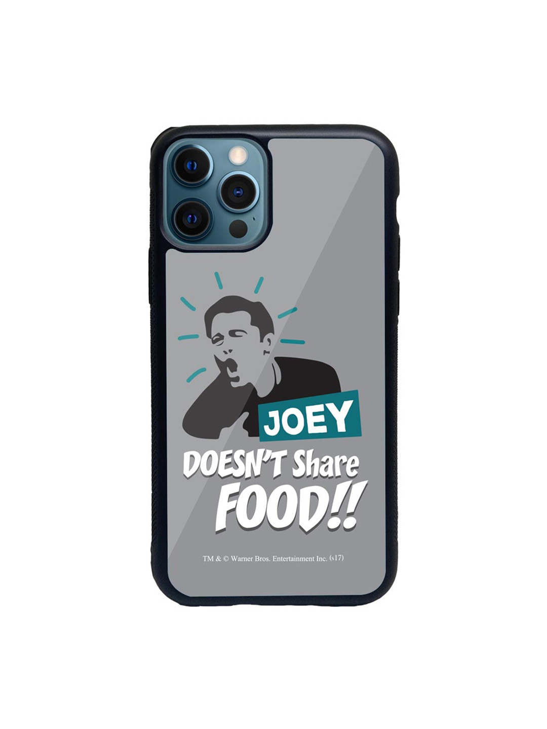 

macmerise Black & Grey Friends Joey Doesn't Share Food iPhone 12 Pro Back Case