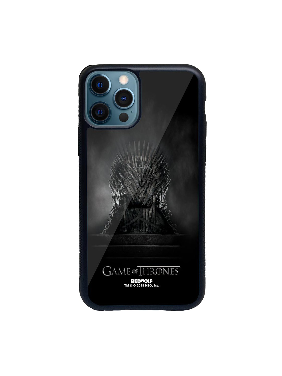 

macmerise Black & Grey The Throne iPhone 12 Pro Back Case