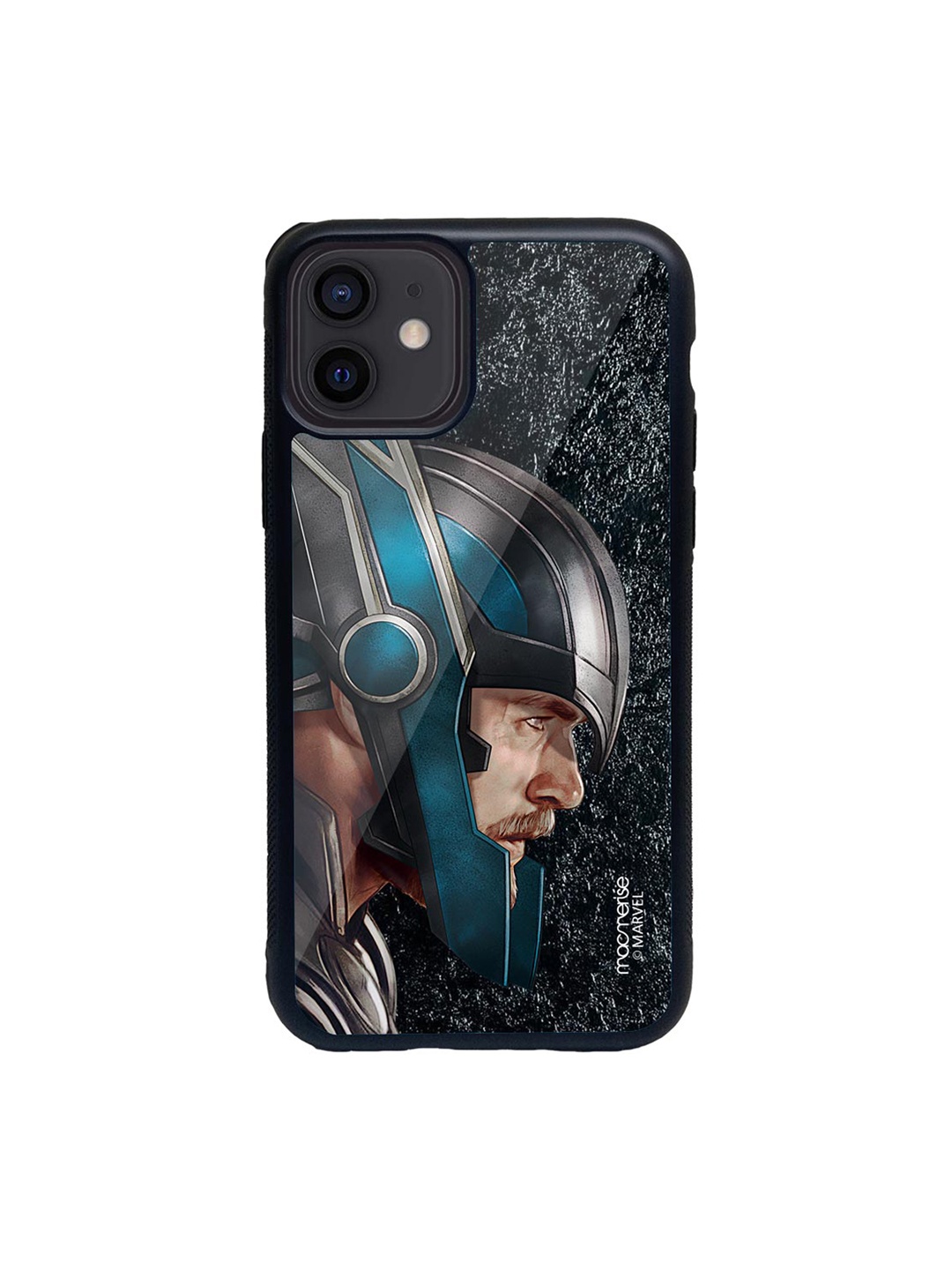

macmerise Grey & Blue Invincible Thor iPhone 12 Back Case