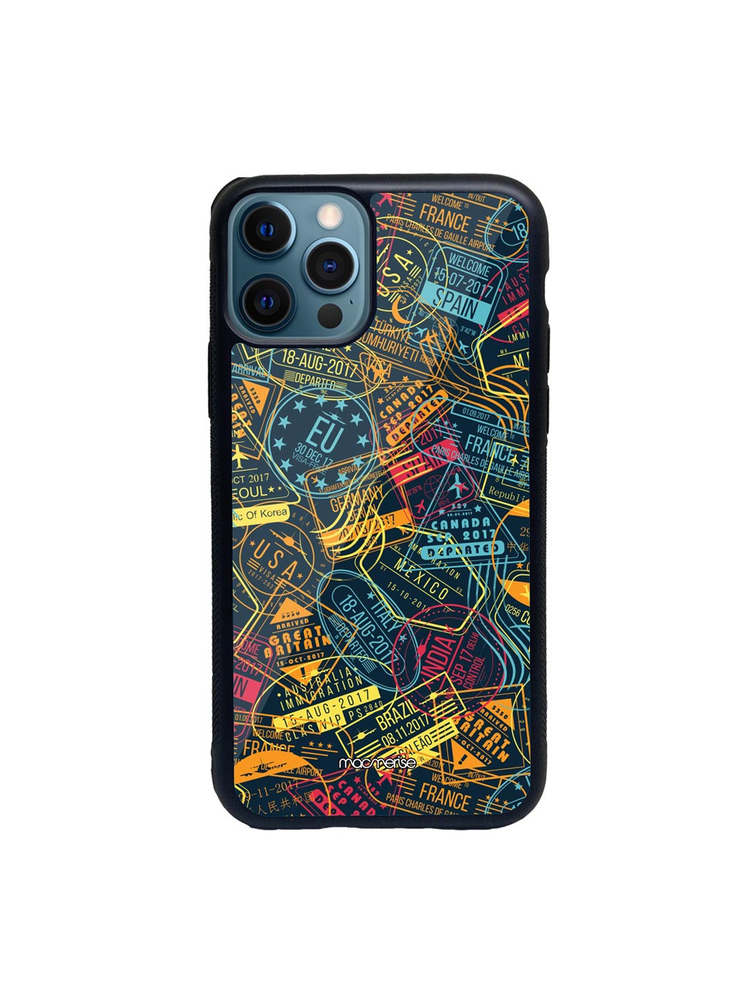 

Macmerise Yellow & Blue Superhero Glass iPhone 12 Pro Phone Case