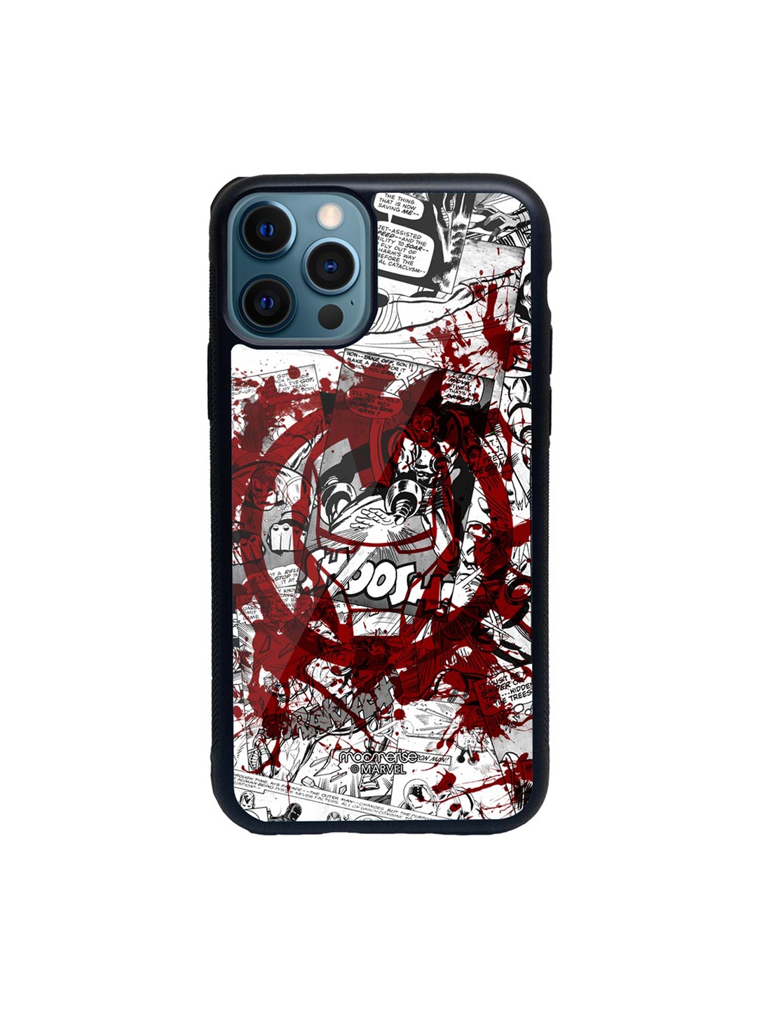 

macmerise Black & White Splash Out Ironman iPhone 12 Pro Back Case